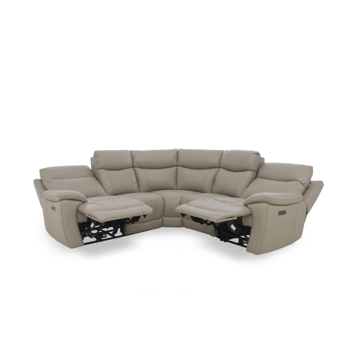 Sloane Leather Large Power Recliner Corner Sofa with Power Headrests – image 6