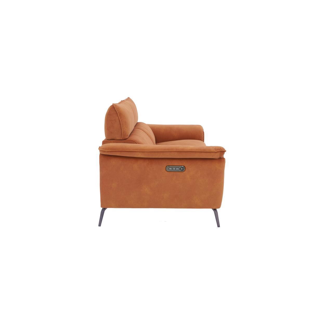 Jude 3 Seater Fabric Battery Recliner Sofa with Telescopic Headrests - Fern Dexter – image 8