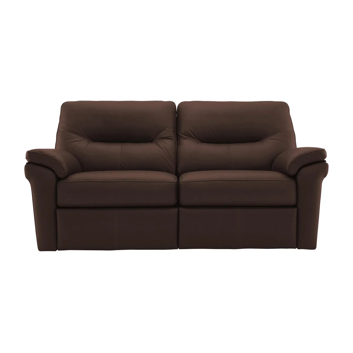 G Plan - Seattle 2.5 Seater Leather Power Recliner Sofa with Power Lumbar and Heated Seats - Capri Oak – image 1