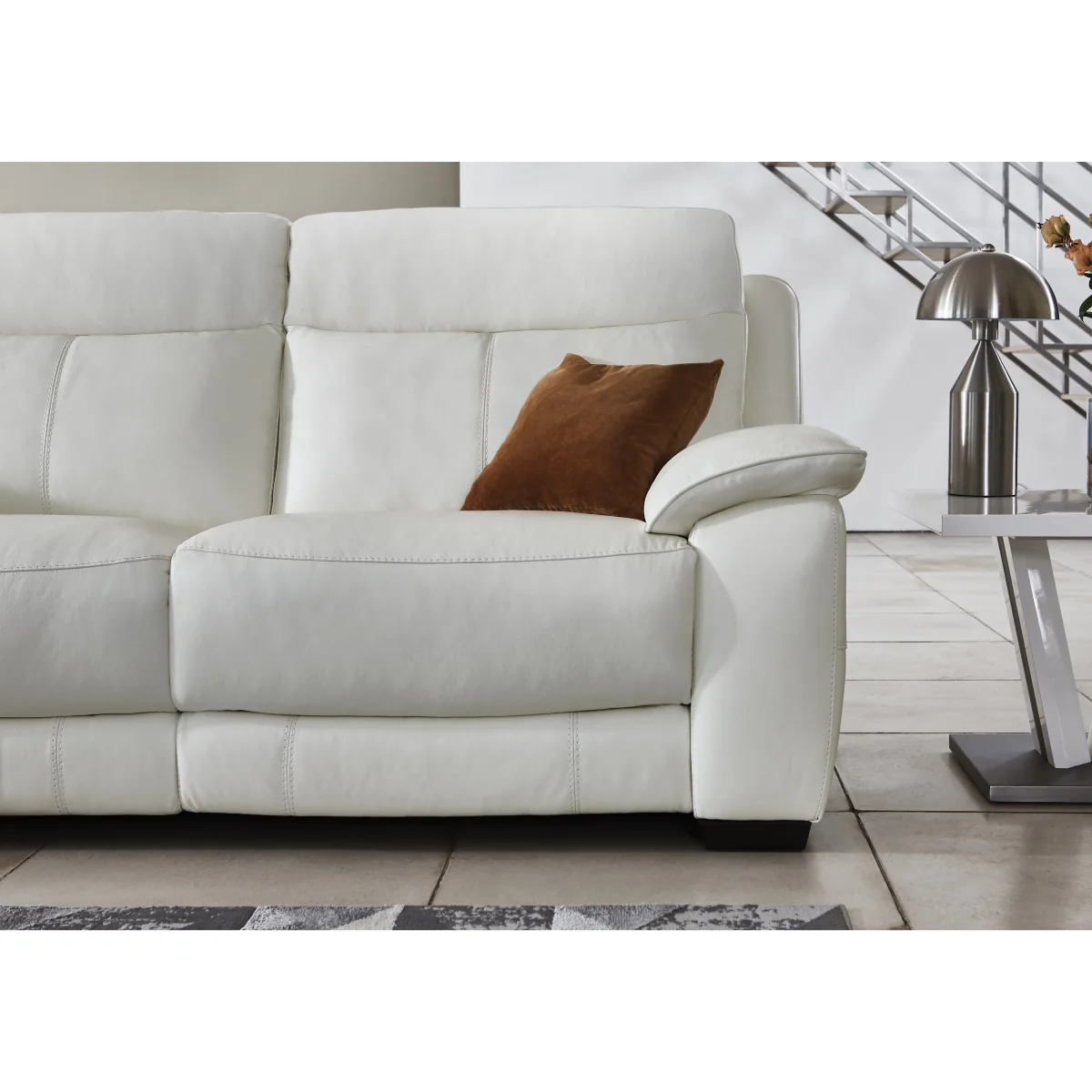 World of Leather - Starlight Express 2 Seater Leather Power Recliner Sofa - BV Pebble – image 3