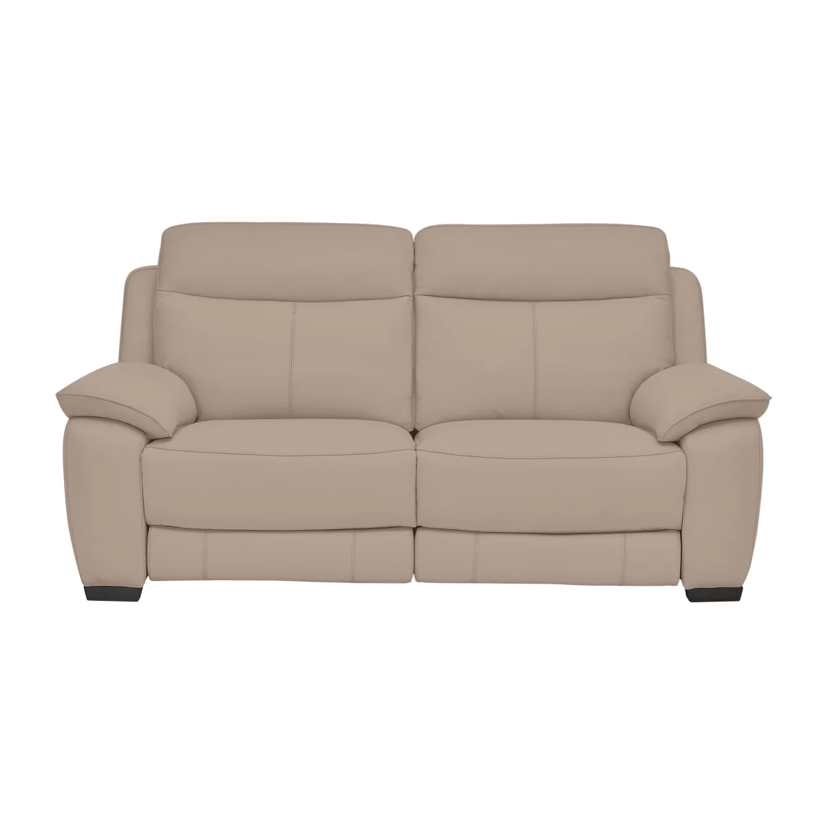 World of Leather - Starlight Express 2 Seater Leather Power Recliner Sofa - BV Pebble – image 1