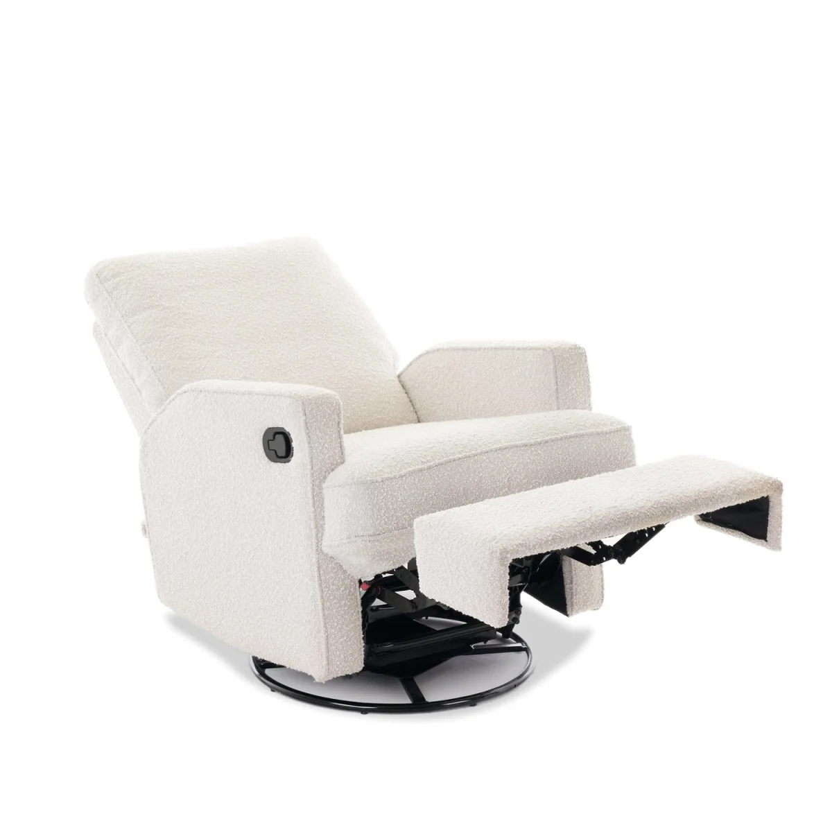 Madison Swivel Boucle Style Glider Recliner Chair - Obaby – image 3