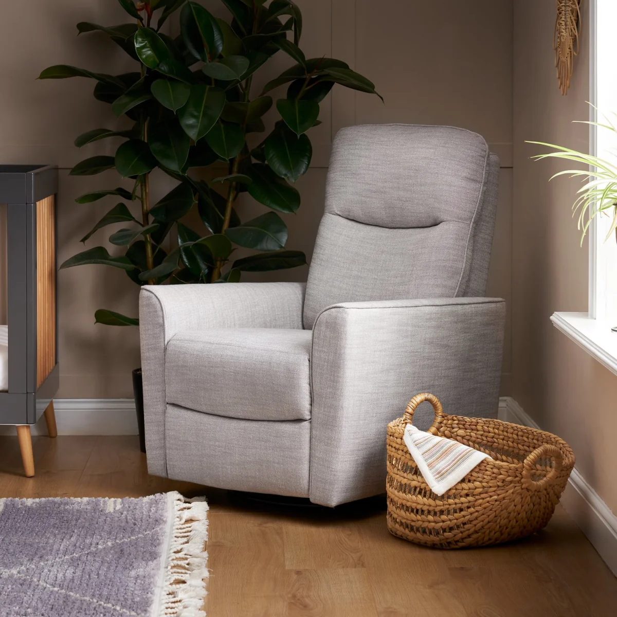 Savannah Swivel Pebble Glider Recliner Chair - Obaby – image 1