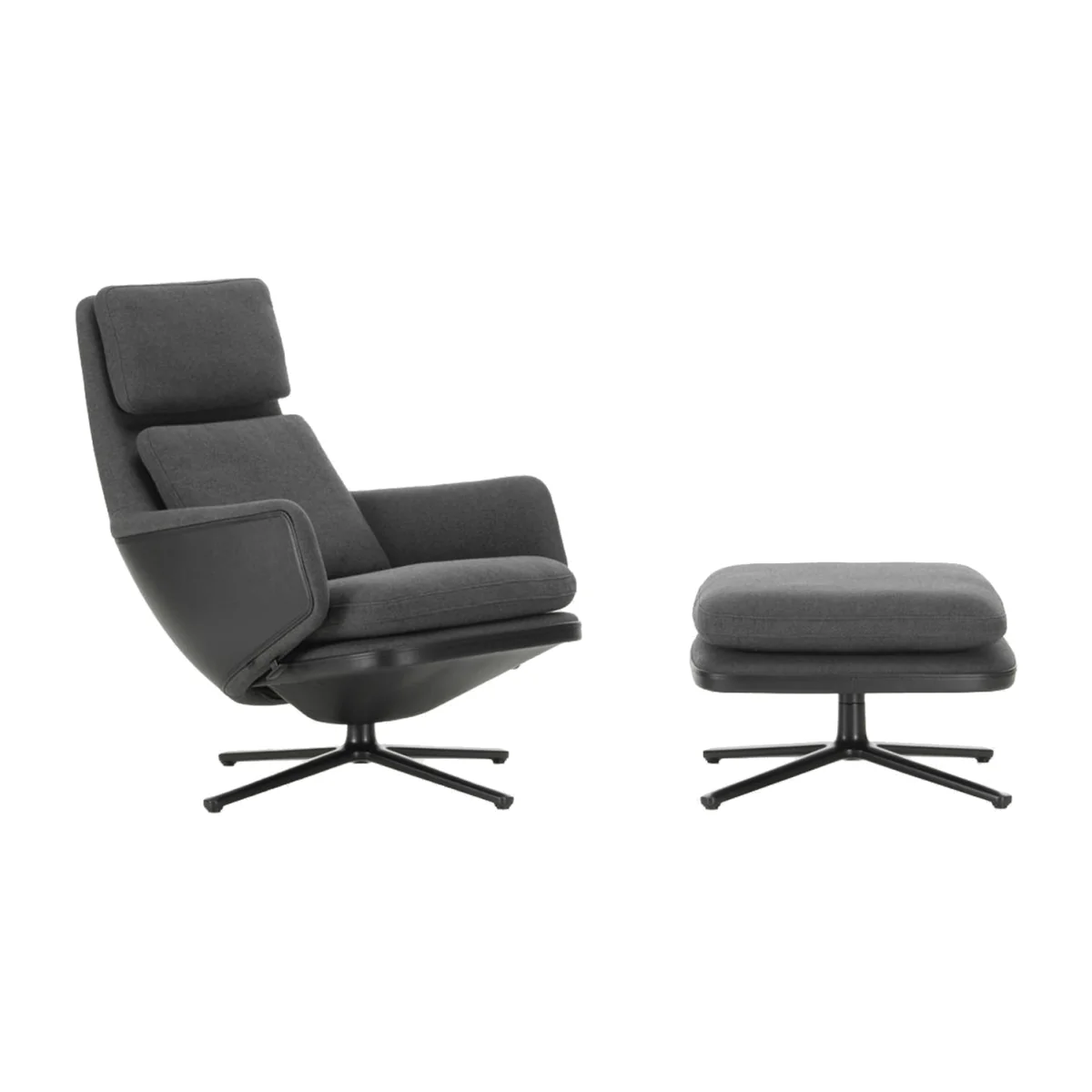 Heal's Grand Relax Chair & Ottoman – image 1