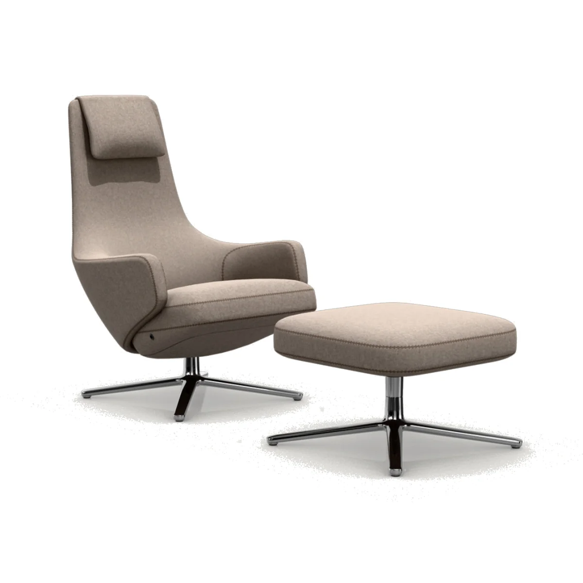 Heal's Repos Armchair & Ottoman – image 1