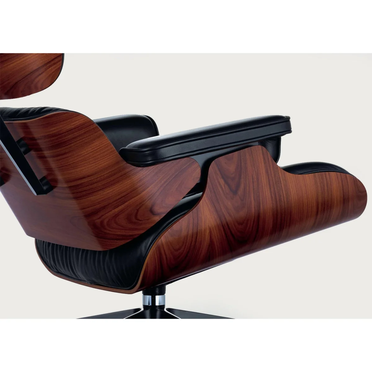 Vitra Eames Lounge Chair Santos Pal. Contemporary Calma 09 Cognac Black Base 04 – image 4