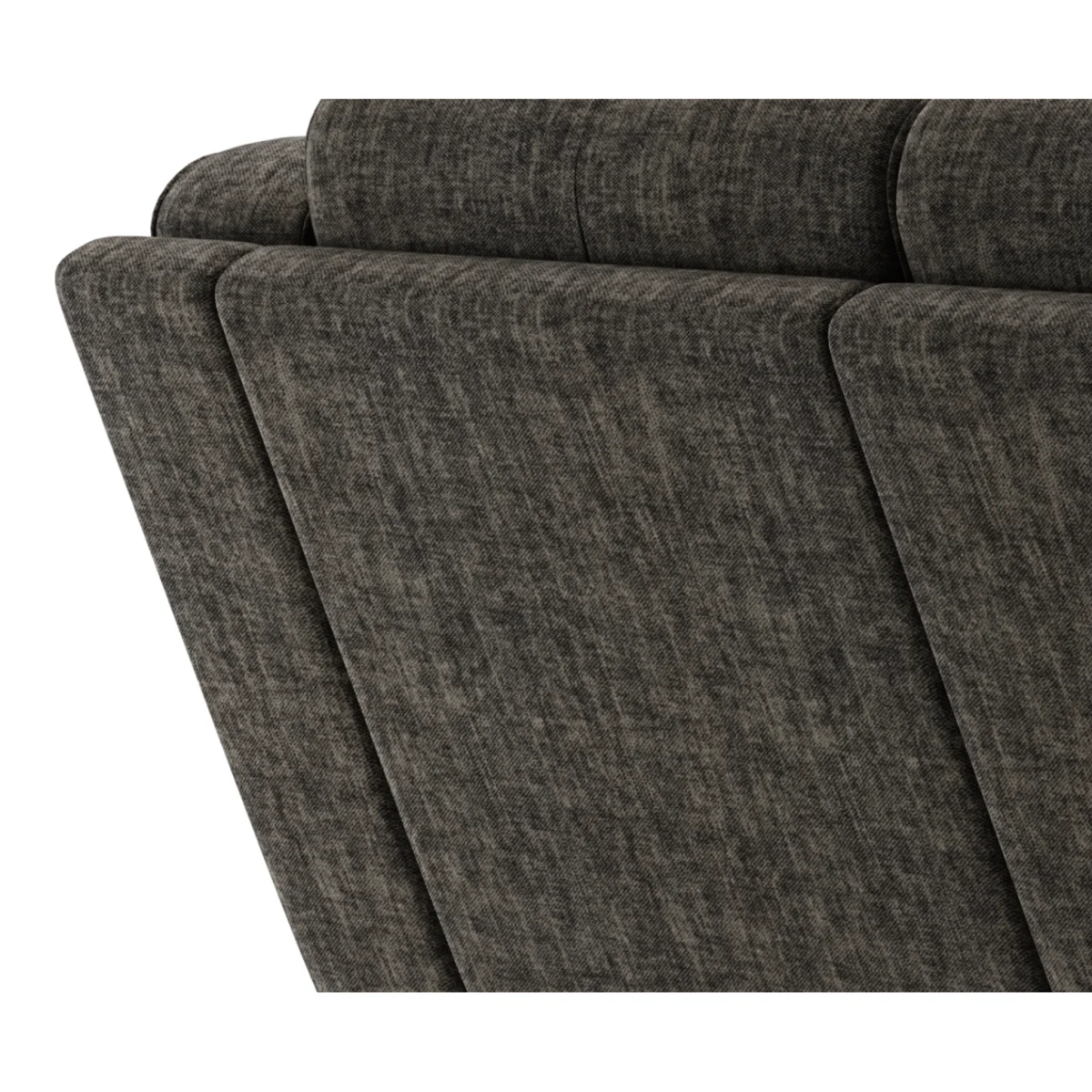 Lawrence Charcoal Fabric 2 Seater Recliner Sofa – image 8