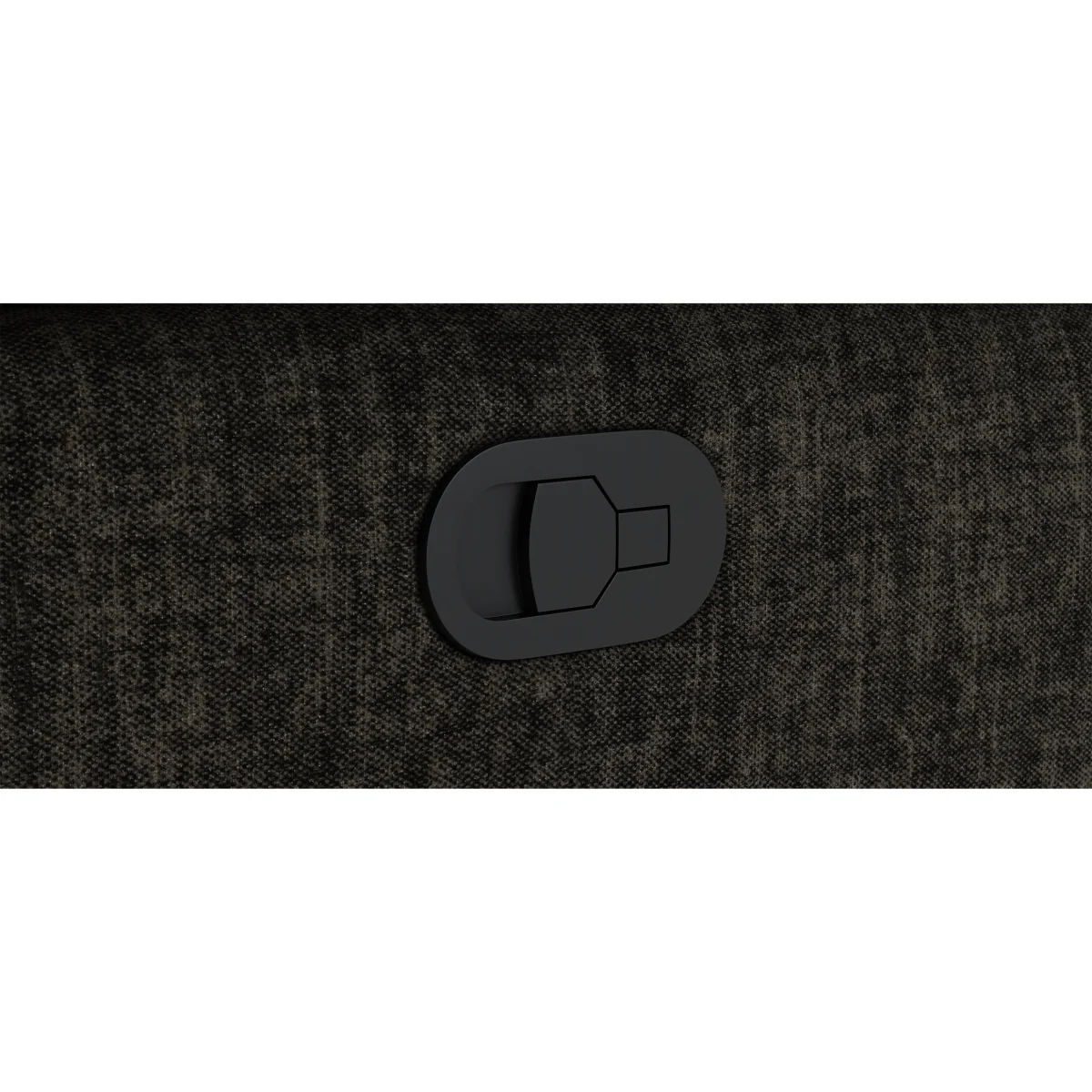 Lawrence Charcoal Fabric 2 Seater Recliner Sofa – image 10