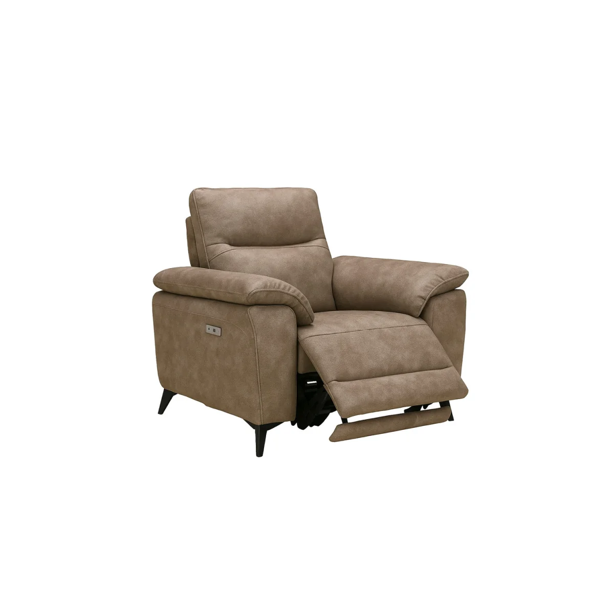 Sinclair Earth Brown Fabric Recliner Armchair – image 3