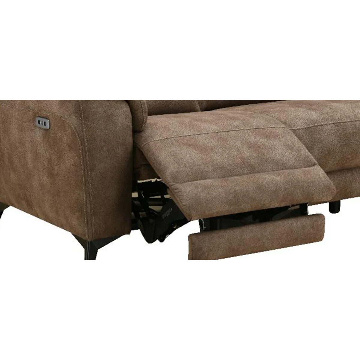 Sinclair Earth Brown Fabric Recliner Armchair – image 5