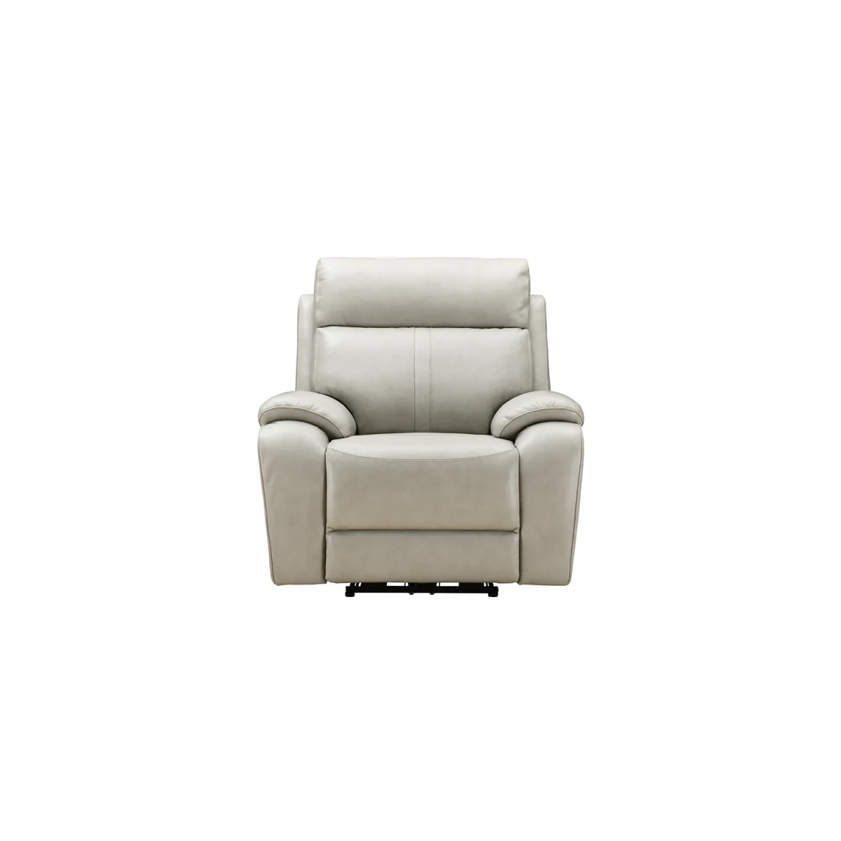 Cooper Light Grey Leather Recliner Armchair – image 2