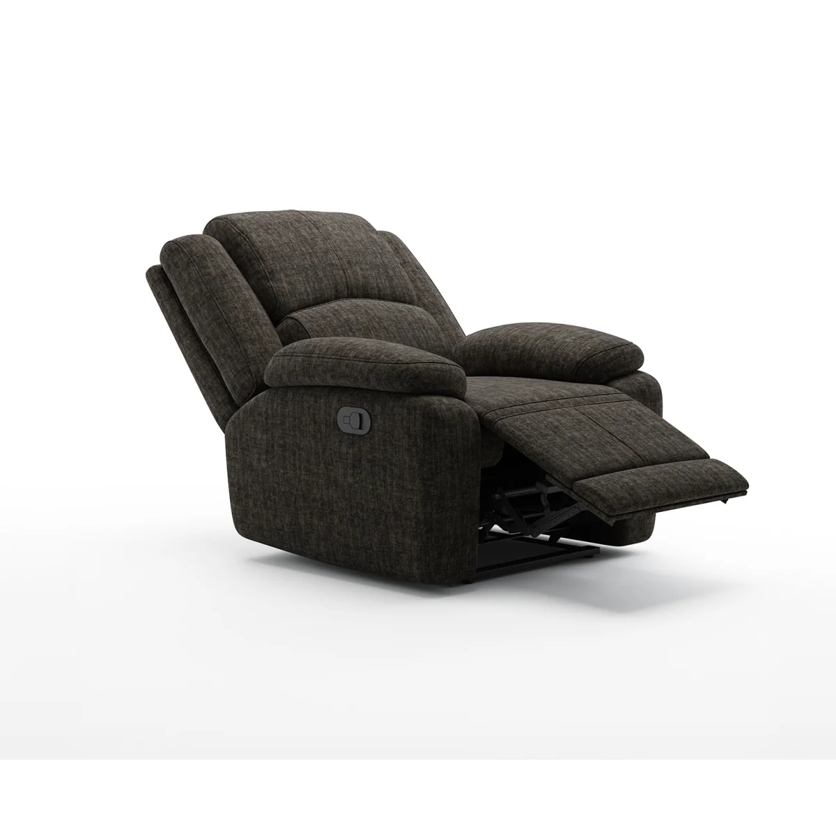 Lawrence Charcoal Fabric Recliner Armchair – image 2