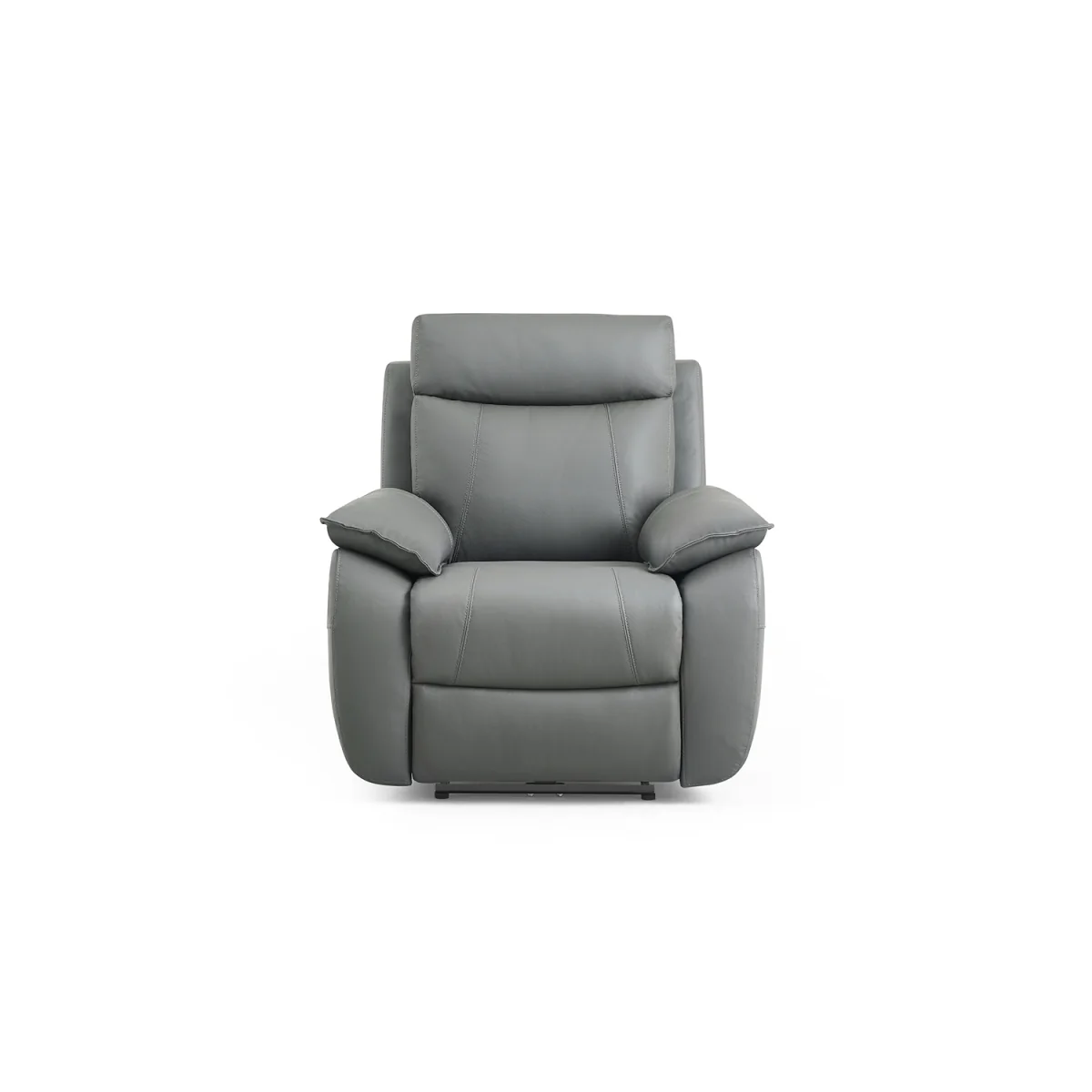 Baltimore Dark Grey Leather Recliner Armchair – image 2