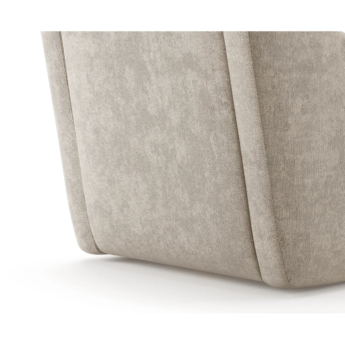 Palermo Cream Chenille Fabric High Back Swivel Armchair – image 5