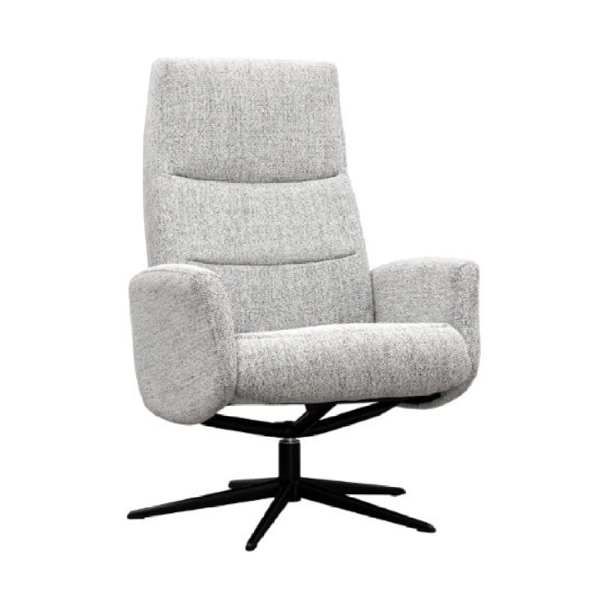 G Plan Riba Manual Recliner Chair and Stool Set in Fabric - Grade C - Black Base – image 8
