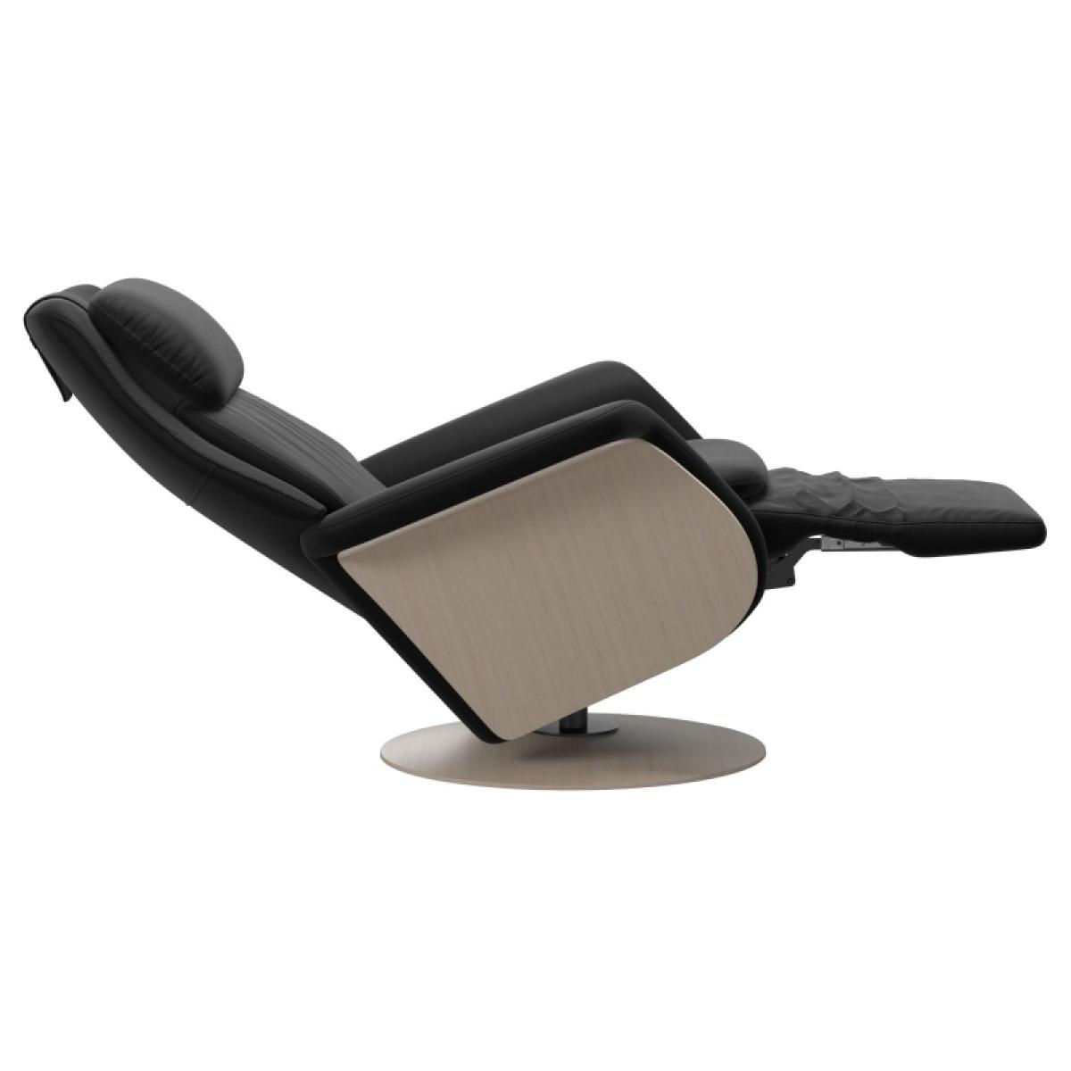 Stressless Sam Wood Power Recliner Chair With Disc Base - Paloma Sand – image 6