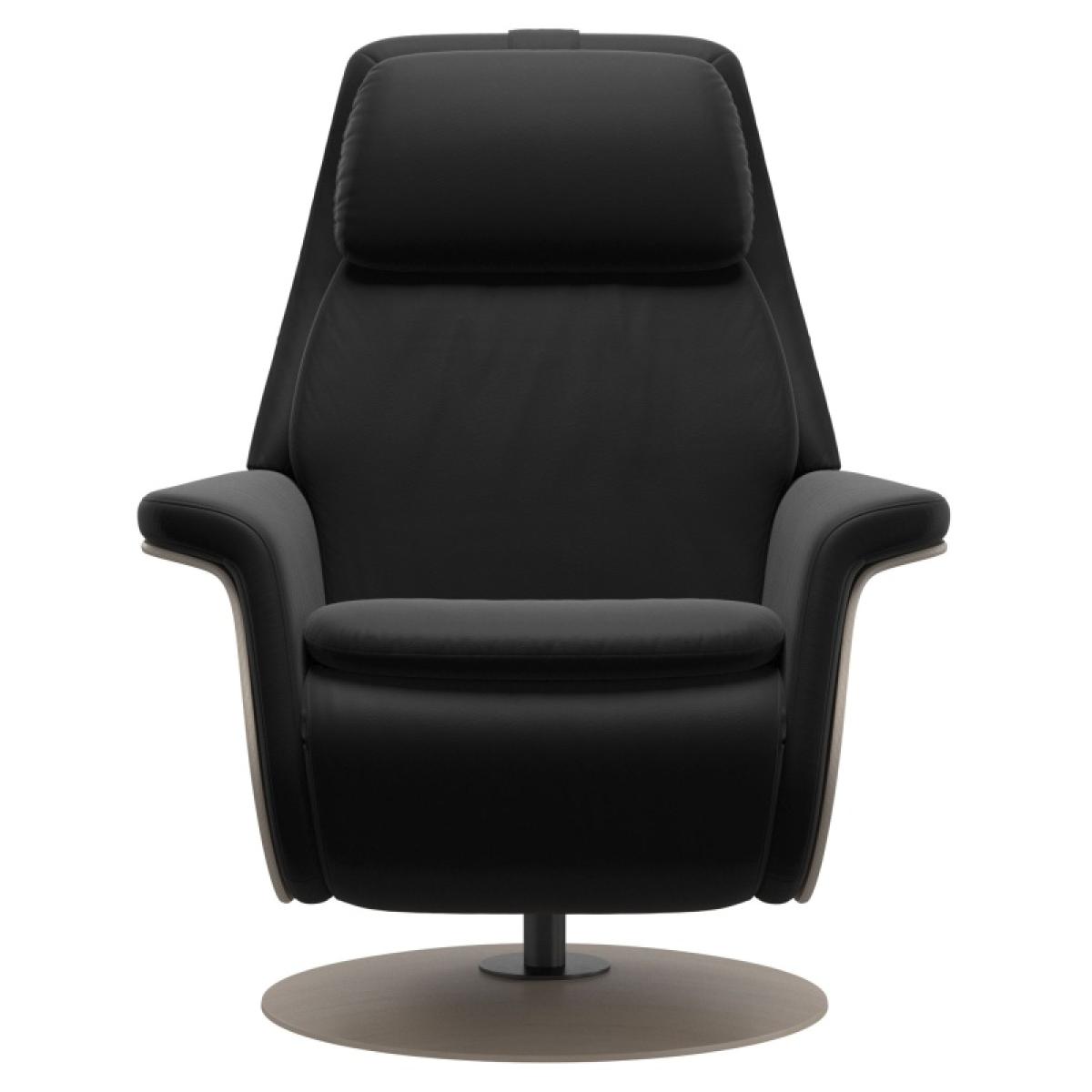 Stressless Sam Wood Power Recliner Chair With Disc Base - Paloma Sand – image 8