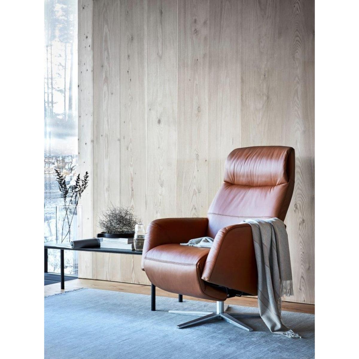 Stressless Scott Power Recliner Chair With Sirius Base - Paloma Sand – image 2
