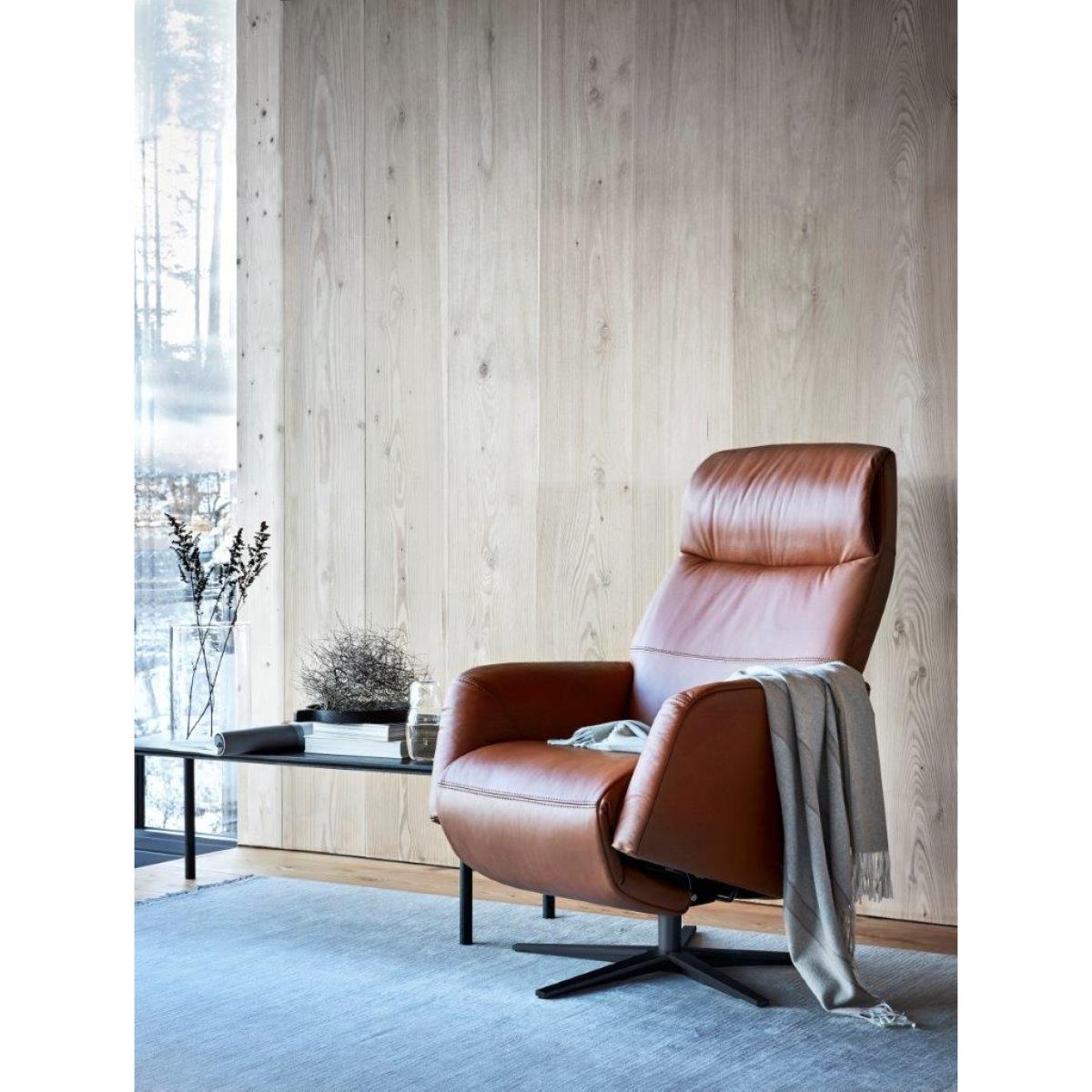 Stressless Scott Power Recliner Chair With Sirius Base - Paloma Sand – image 3