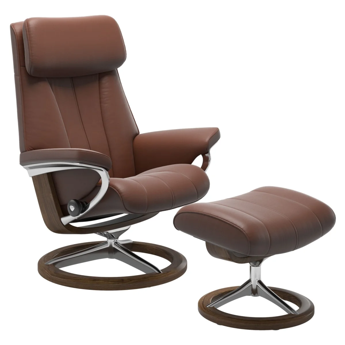 Stressless Paul Chair With Signature Base - Large - Fabric - With Footstool – image 2