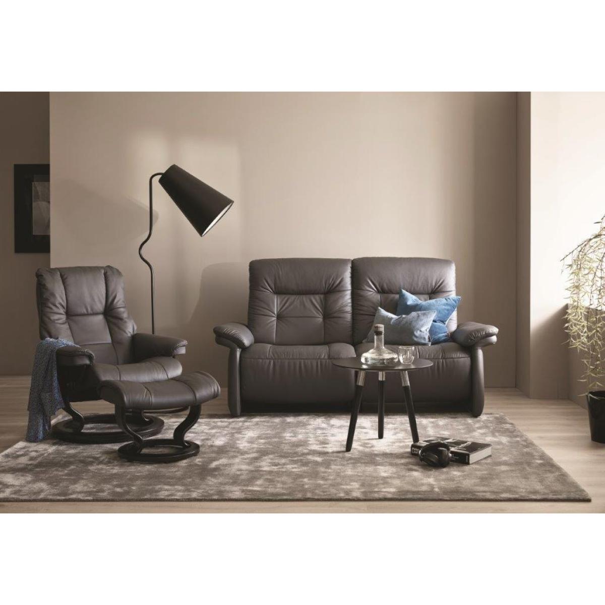 Stressless Mary Recliner Sofa With Upholstered Arms - 2 Seater - Paloma Leather - 2 Power Seats – image 2
