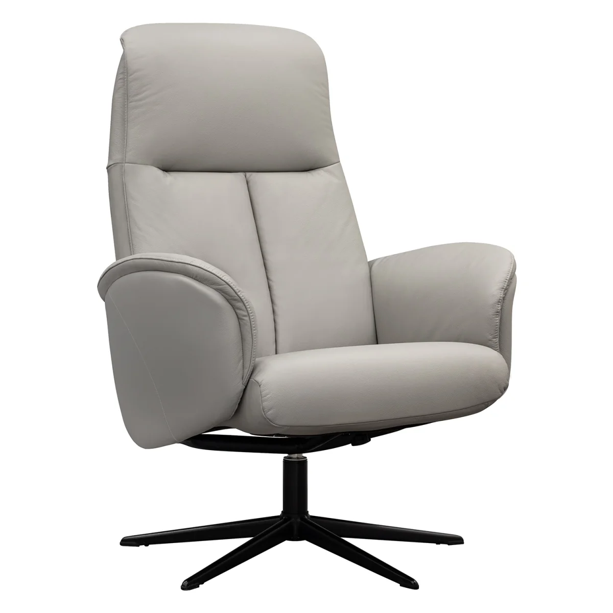 G Plan Nysted Manual Recliner Chair and Stool Set - Fabric Grade B - Black Base – image 5