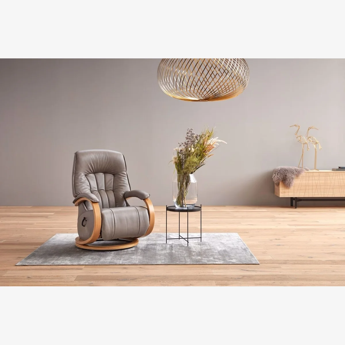 Himolla Mosel Recliner Chair - Midi - Manual - Leather L33 – image 1