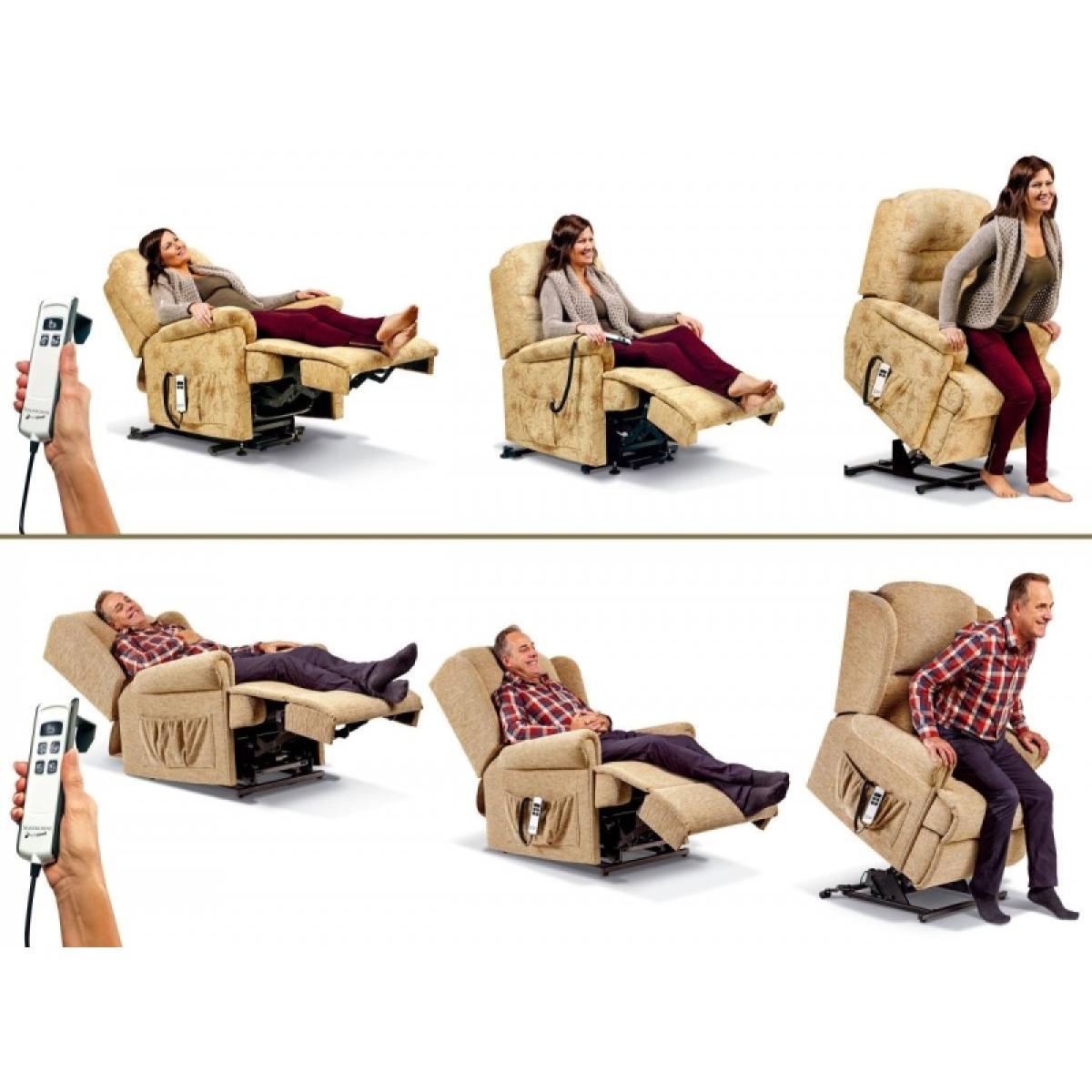 Sherborne Nevada Riser and Recliner Chair - Royale - 3 Motors - Standard Fabric – image 5