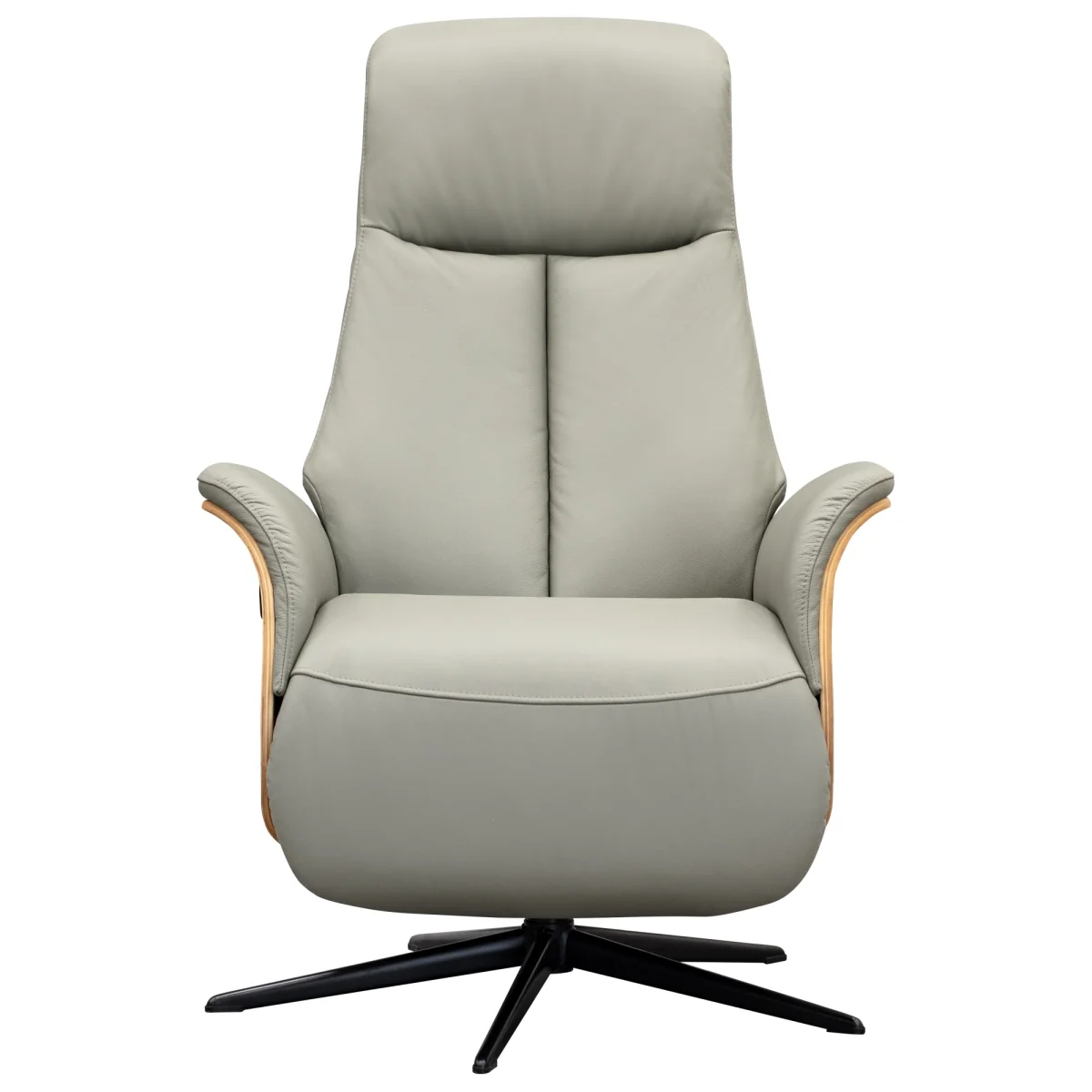 G Plan Kalmar Power Recliner Chair with Headrest - Fabric Grade W - Dark Wood - Black Base - No – image 3