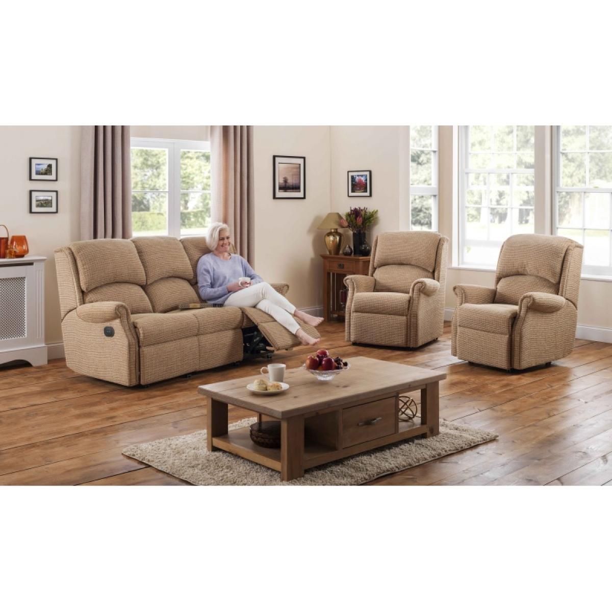 Celebrity Regent Recliner Chair - Petite - Aquaclean Fabric - Dual Motor Rise and Recliner – image 4