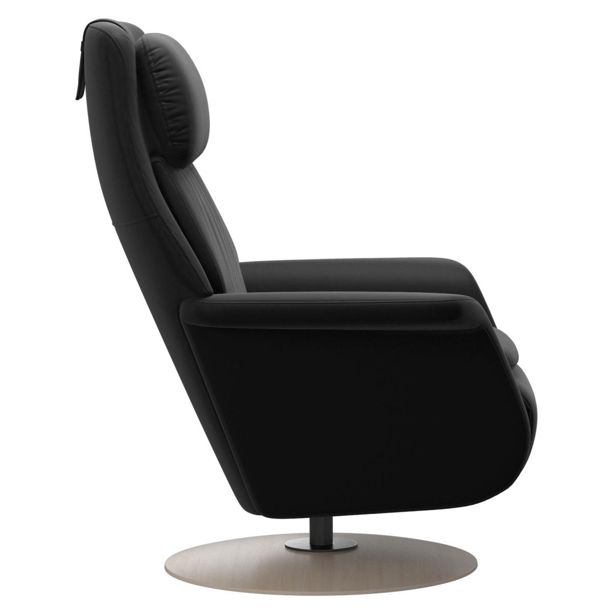 Stressless Sam Upholstered Power Recliner Chair With Disc Base - Paloma New Cognac – image 3