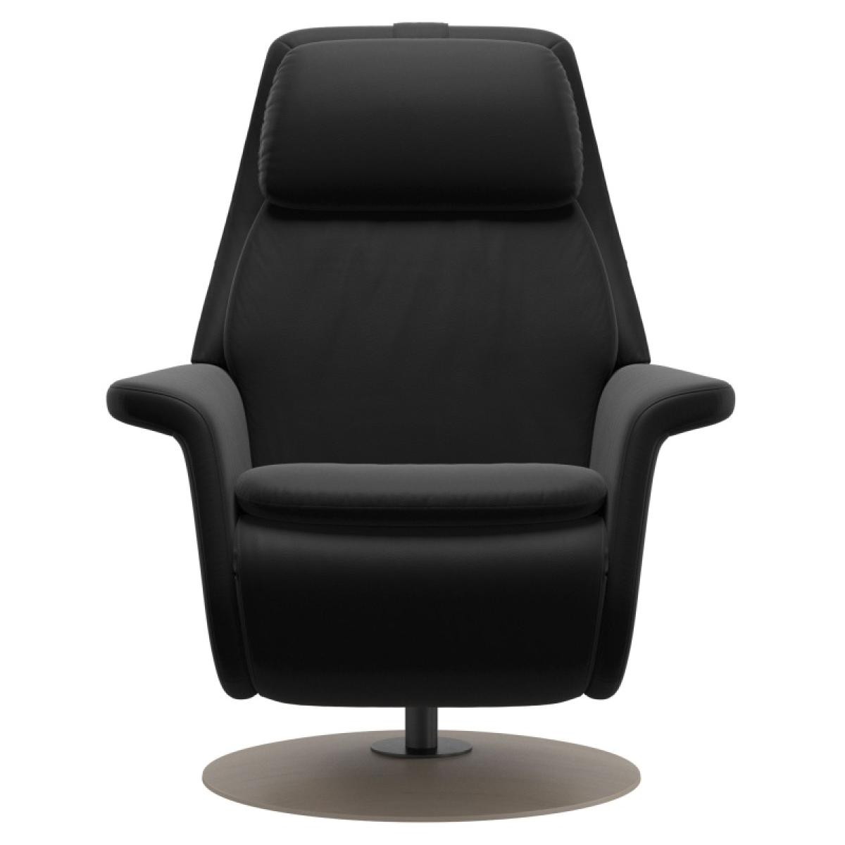 Stressless Sam Upholstered Power Recliner Chair With Disc Base - Paloma New Cognac – image 8