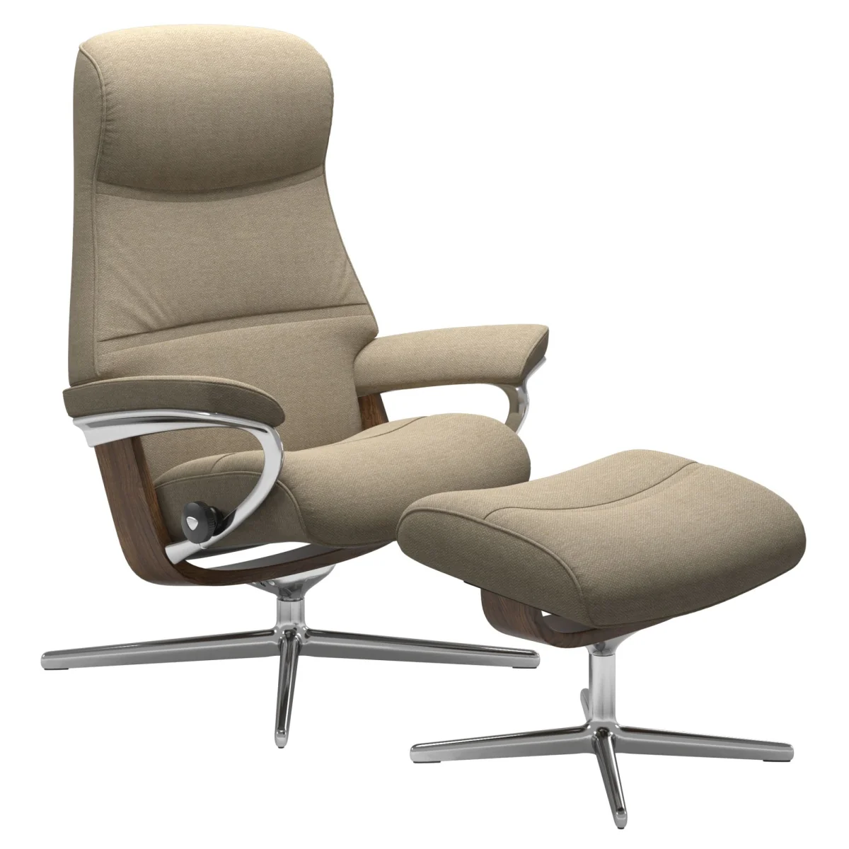 Stressless Philip Chair With Cross Base - Large - Fabric - With Footstool – image 2