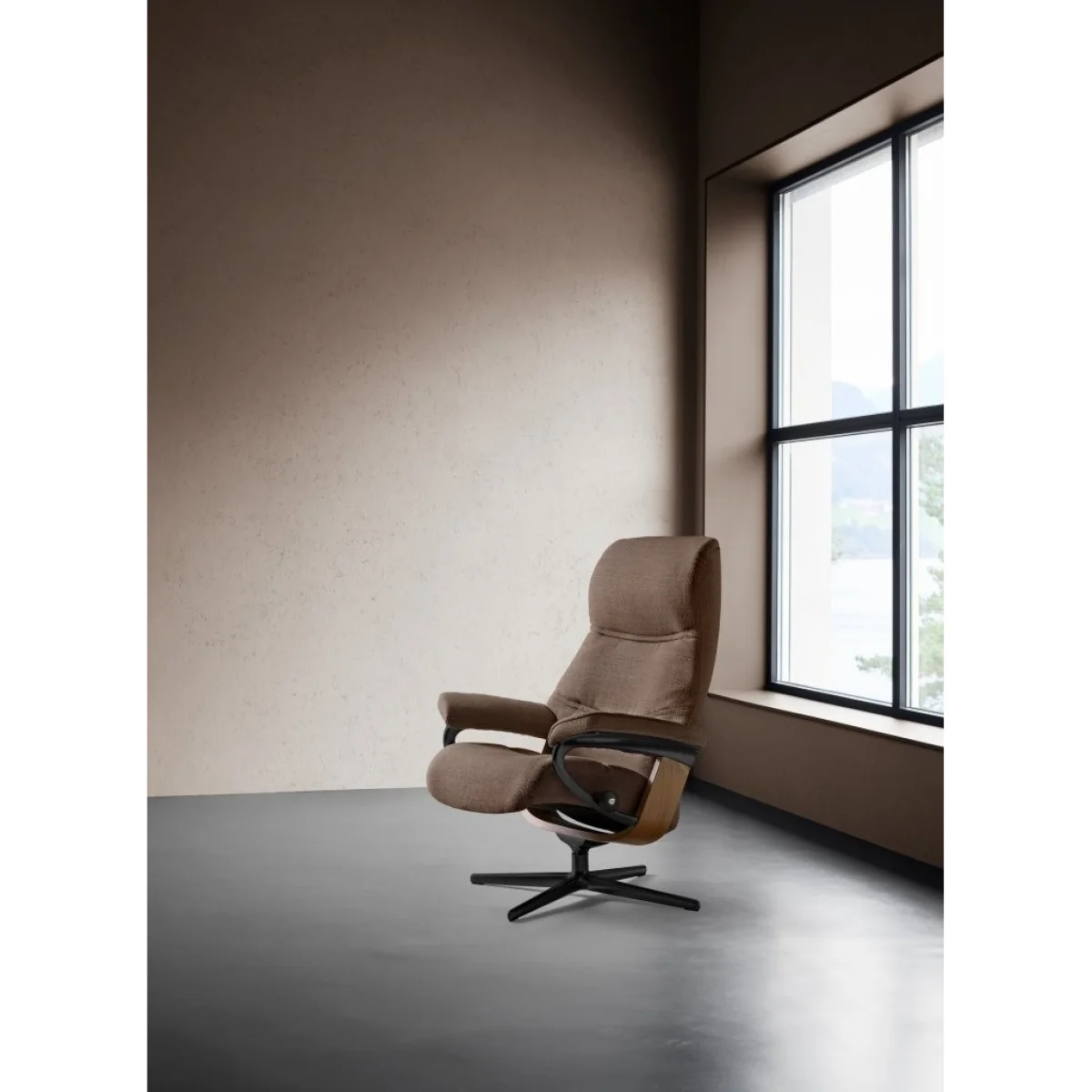 Stressless Philip Chair With Cross Base - Large - Fabric - With Footstool – image 6