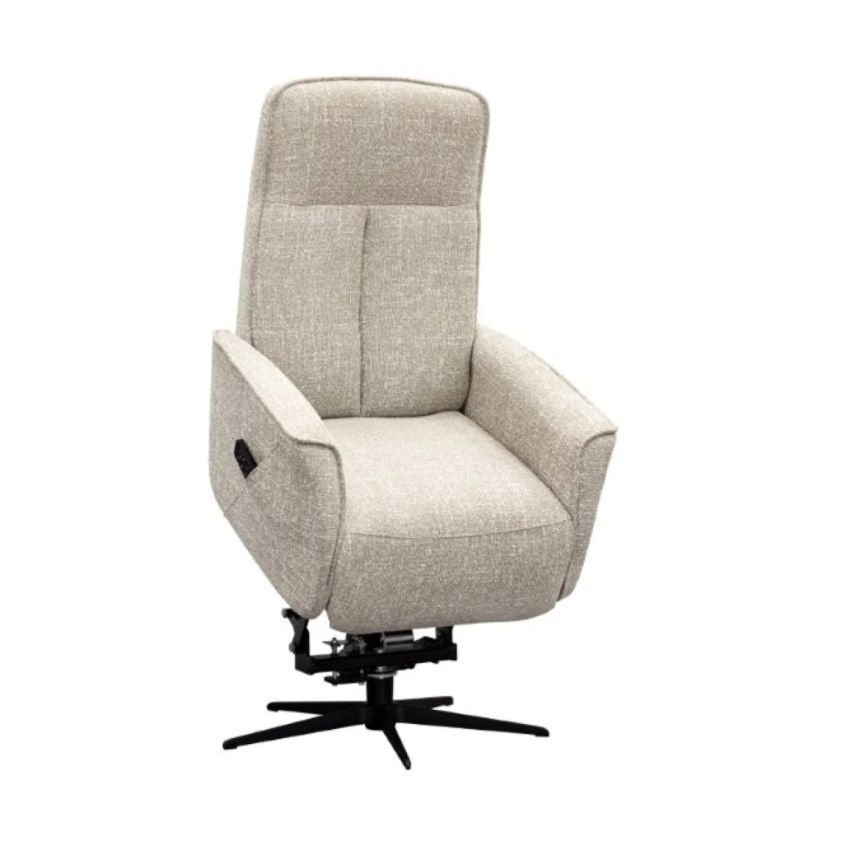 G Plan Odense Elevate Chair with Headrest in Fabric - Grade C - Black Base - No – image 5