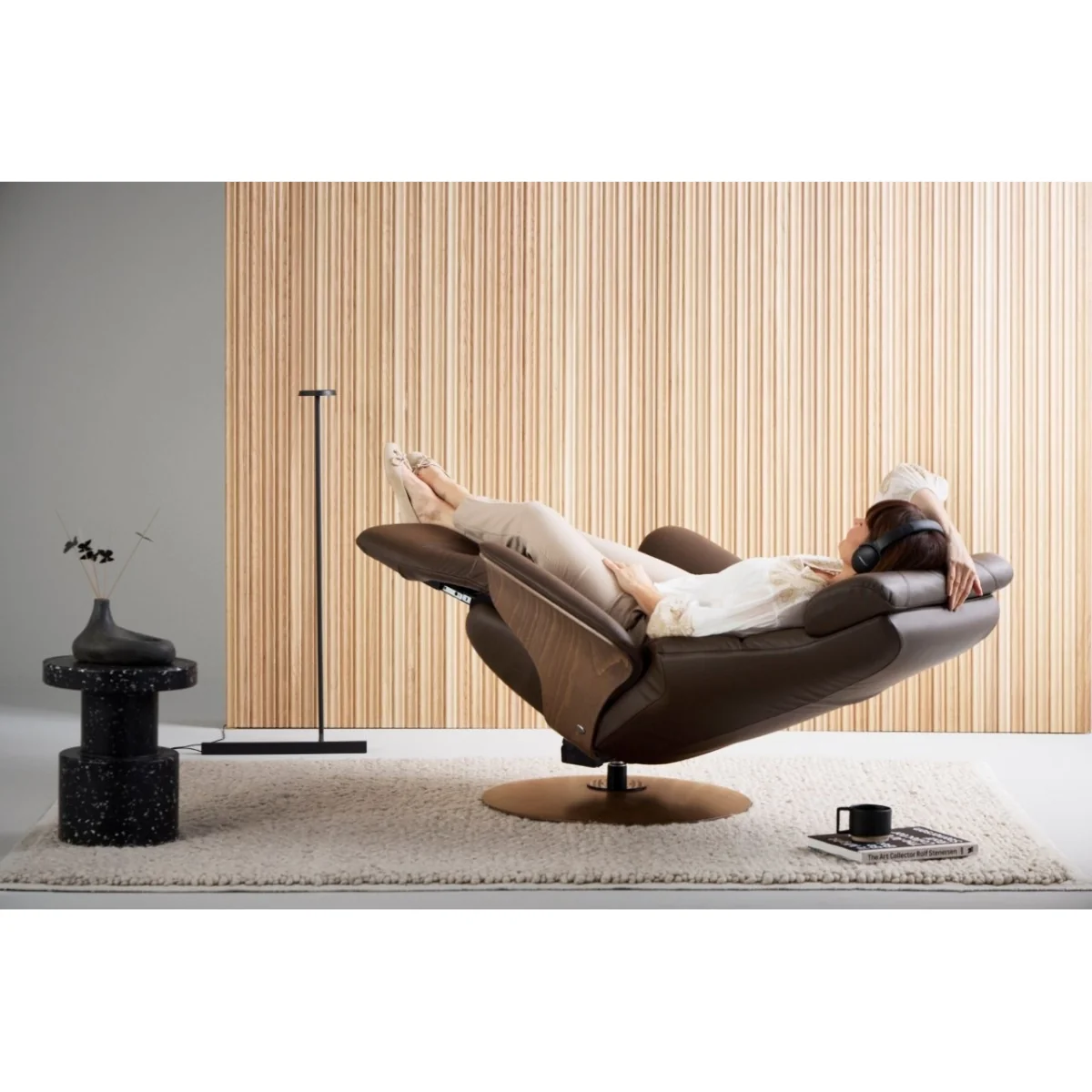Stressless Adam Power Recliner Chair With Disc Base - Batick Leather – image 10