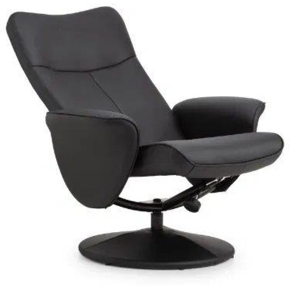 Julian Bowen Lugano Recliner and Stool With Covered Base - Black – image 12