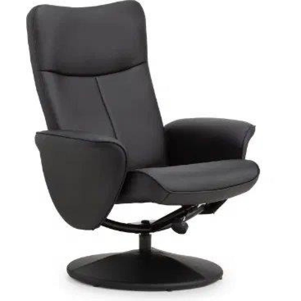 Julian Bowen Lugano Recliner and Stool With Covered Base - Black – image 14
