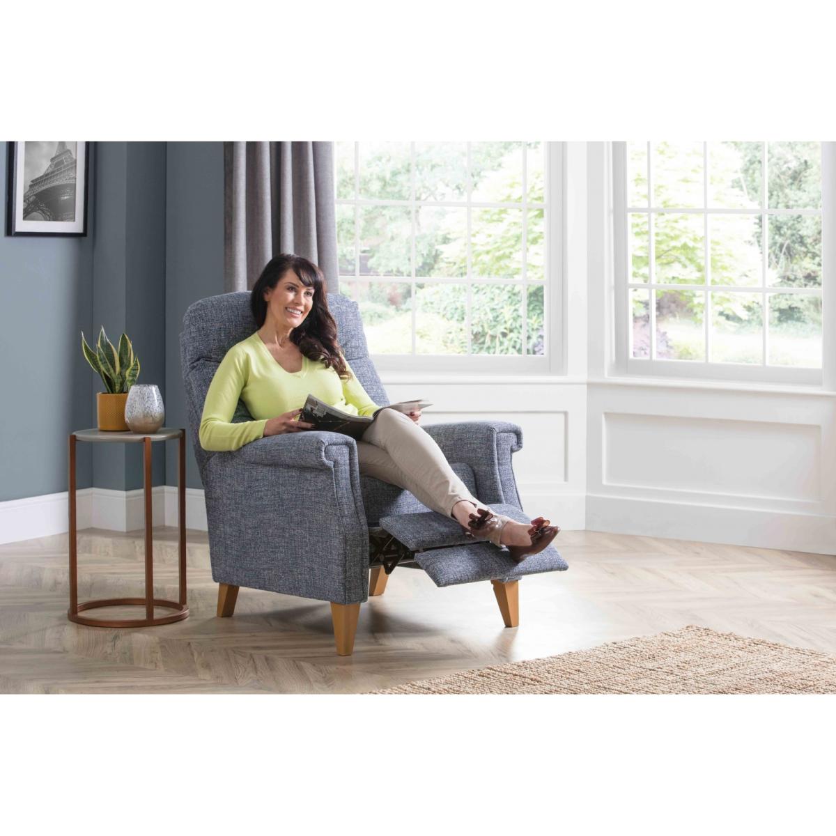Celebrity Sandhurst Legged Recliner Chair - Aquaclean Fabric - Manual – image 3