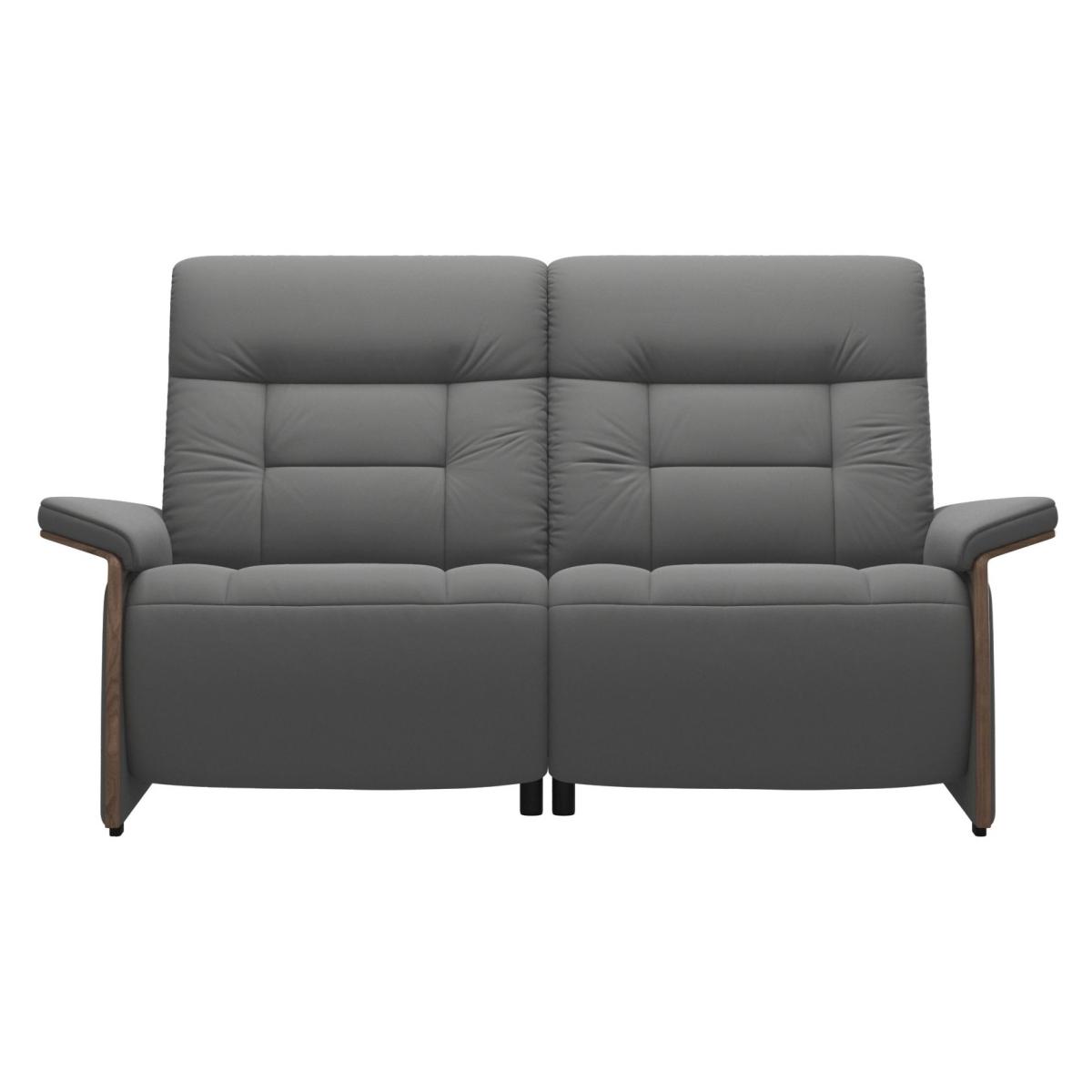 Stressless Mary Recliner Sofa With Wooden Arms - 2 Seater - Fabric - 2 Manual Seats, Wood – image 2