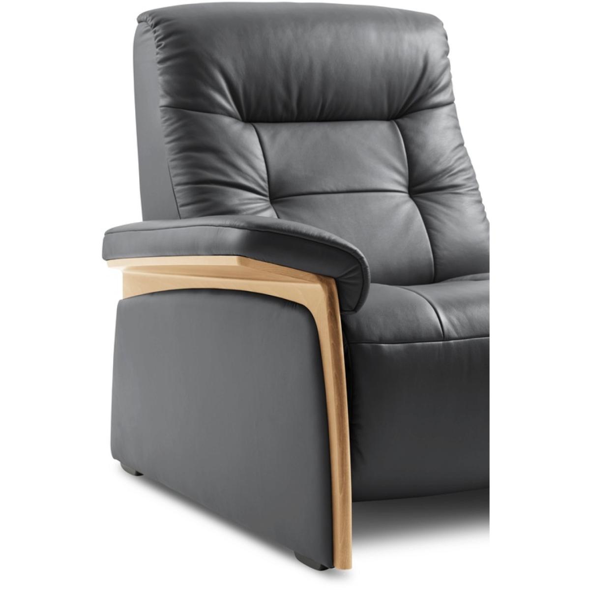 Stressless Mary Recliner Sofa With Wooden Arms - 2 Seater - Fabric - 2 Manual Seats, Wood – image 7