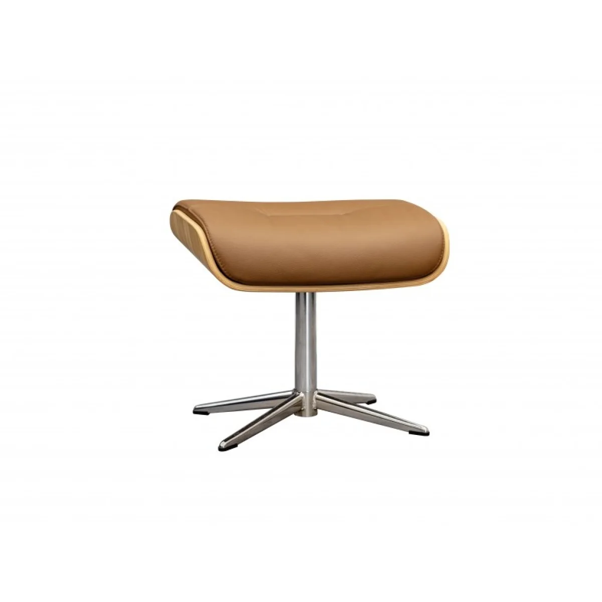 G Plan Skara Manual Recliner Chair and Stool Set - Fabric Grade W - Dark Wood - Polished Base – image 6