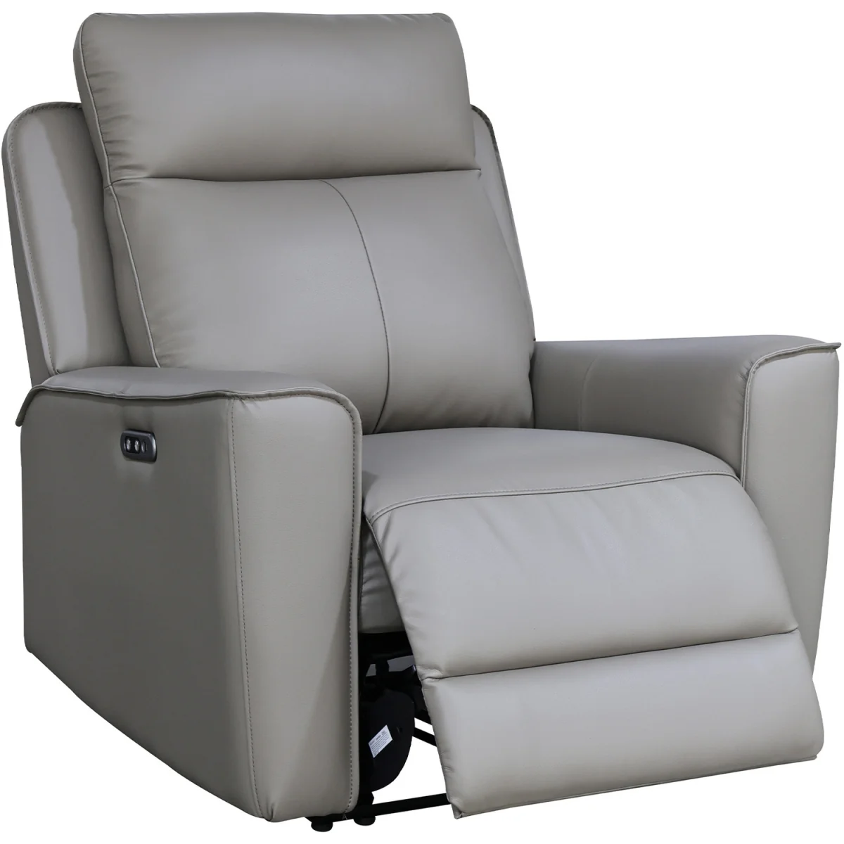 Rivington Real Leather Power Recliner 3 + 1 + 1 Sofa Set with USB Charging - Slate – image 14