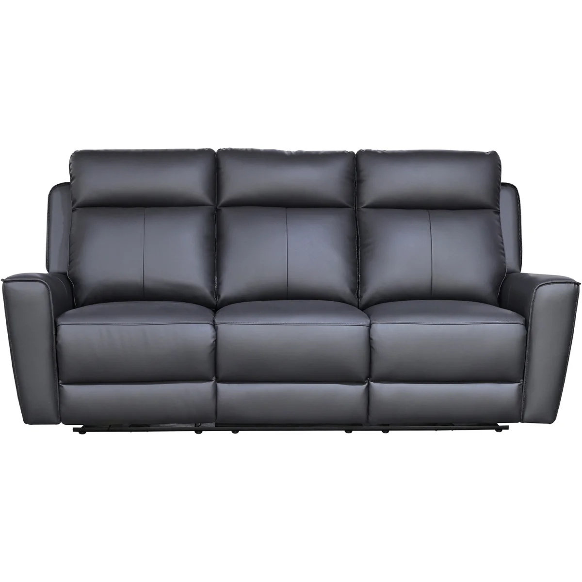 Rivington Real Leather Power Recliner 3 + 1 + 1 Sofa Set with USB Charging - Slate – image 19