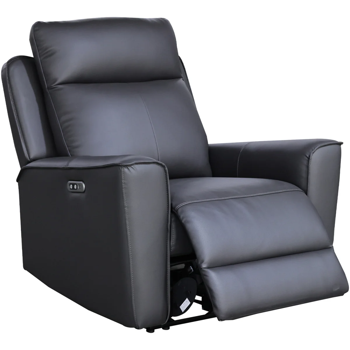Rivington Real Leather Power Recliner 3 + 1 + 1 Sofa Set with USB Charging - Slate – image 24