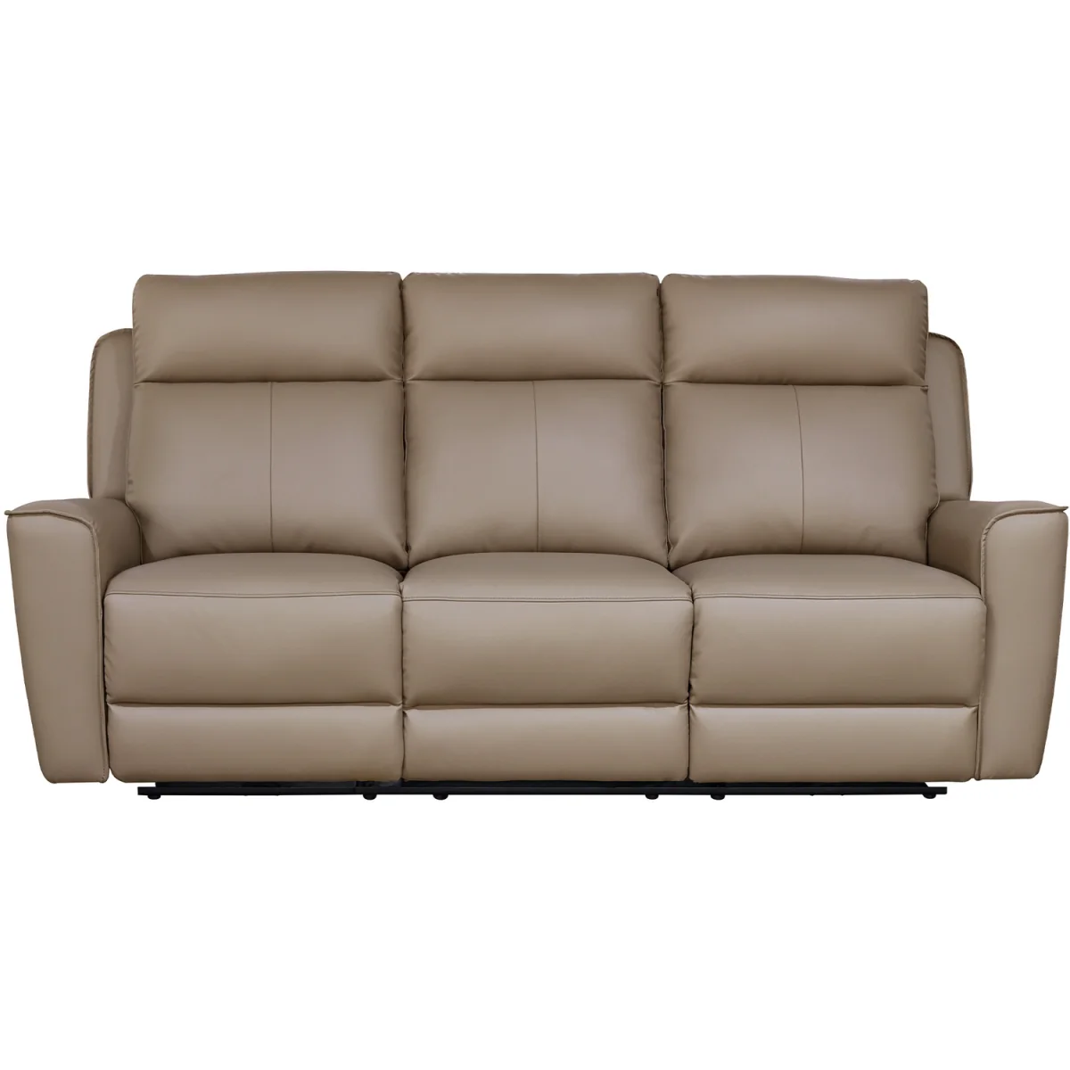Rivington Real Leather Power Recliner 3 + 1 + 1 Sofa Set with USB Charging - Slate – image 8