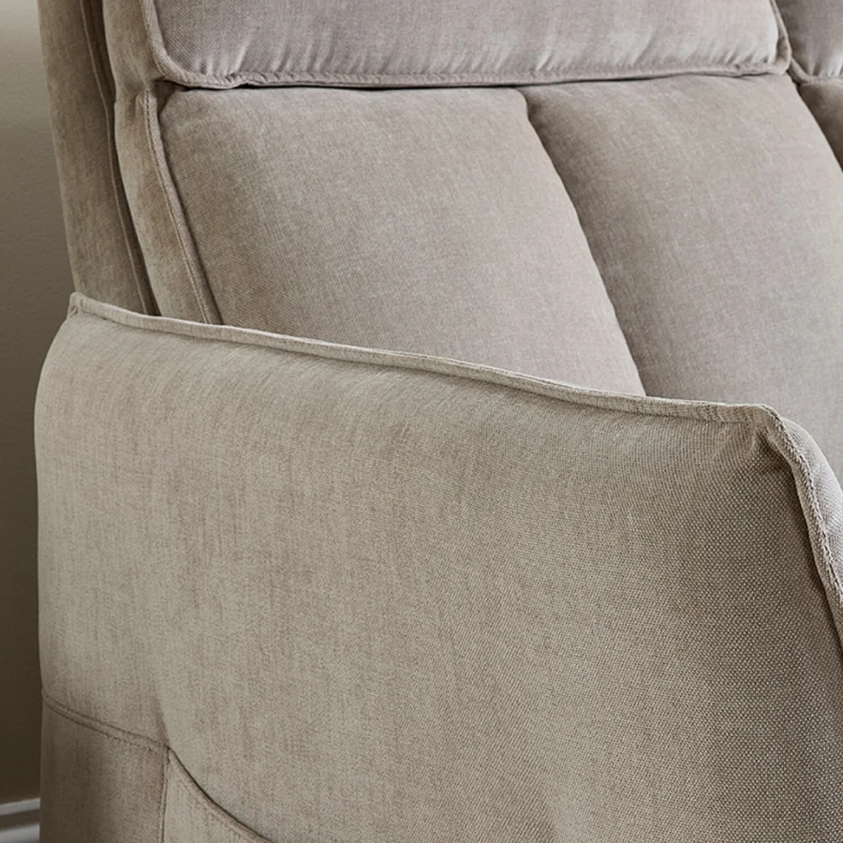 Grayson Fabric Upholstered Power Recliner Two Seater Sofa with USB Charging - Fawn – image 3