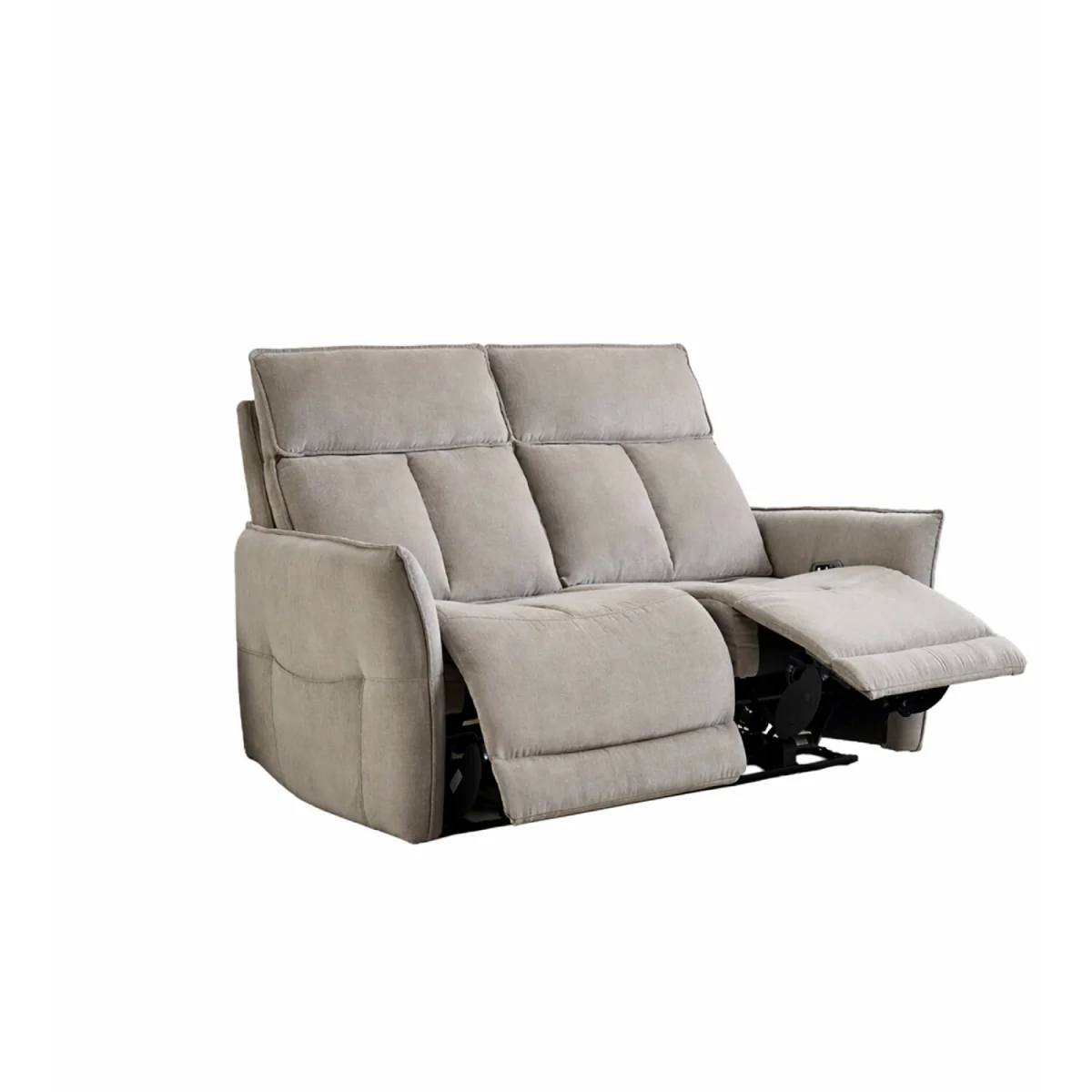 Grayson Fabric Upholstered Power Recliner Two Seater Sofa with USB Charging - Fawn – image 6