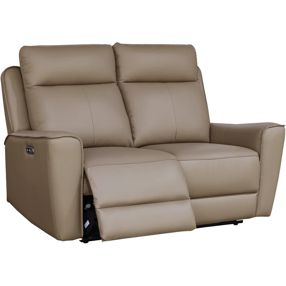 Rivington Real Leather Power Recliner Two Seater Sofa with USB Charging - Taupe – image 7