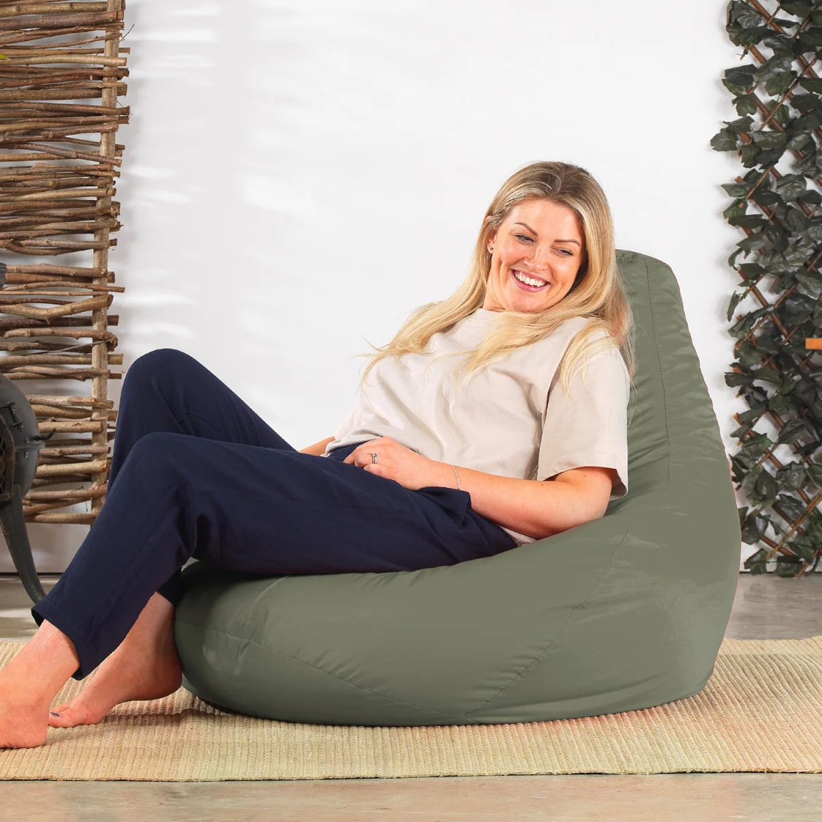 Gaming Recliner Indoor and Outdoor Bean Bag - Green – image 5
